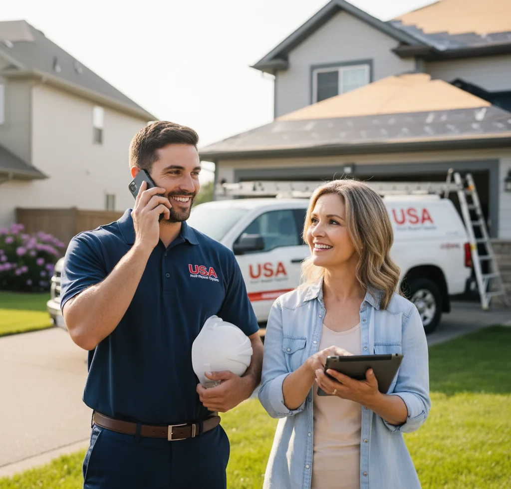 USA Roof Repair Experts customer support in Rossiter